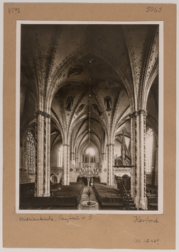 Vorschaubild Herford: Marienkirche, Langhaus nach Westen